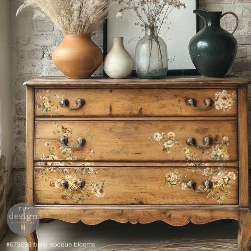 Rub-on Decor Transfer Middy 21.5x27.9cm Belle Epoque Blooms 3 ark 678098 Prima