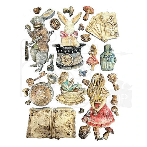 Foremka silikonowa A5 Alice in Christmas KACMA572 Stamperia