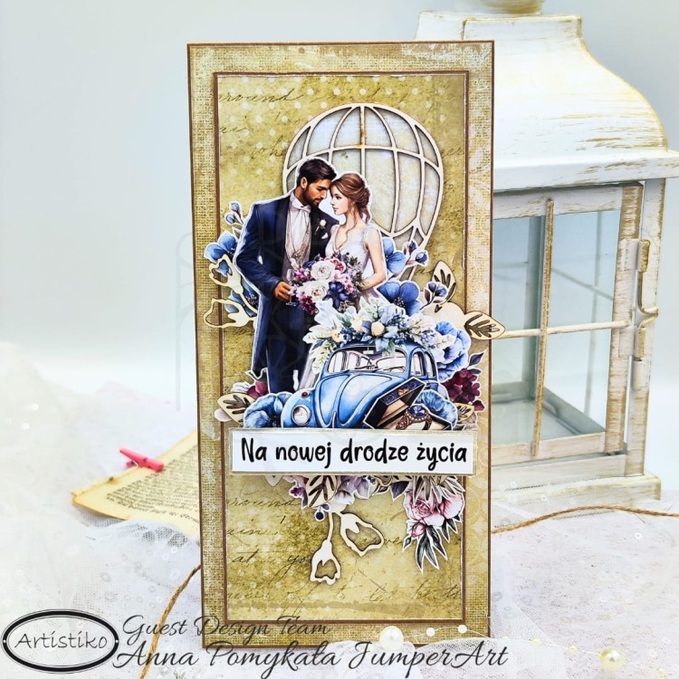 Papier do scrapbookingu A4 dodatki do wycinania Shabby Chic 02 A-P-080 Artistiko