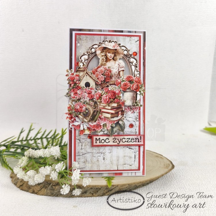 Papier do scrapbookingu A4 dodatki do wycinania Shabby Chic 01 A-P-078 Artistiko