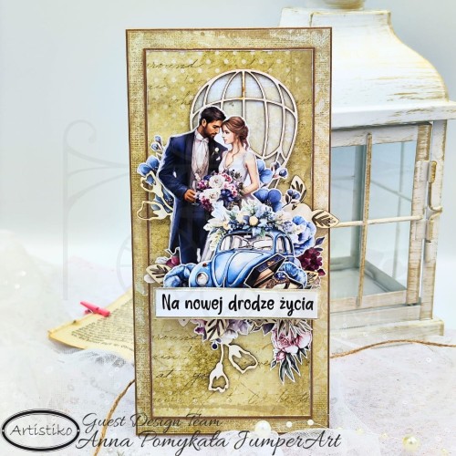 Papier do scrapbookingu A4 dodatki do wycinania Ślub 04 A-P-077 Artistiko