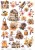 Papier do scrapbookingu A4 dodatki do wycinania Pszczoły 01 A-P-076 Artistiko