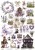 Papier do scrapbookingu A4 dodatki do wycinania Lawenda 03 A-P-074 Artistiko