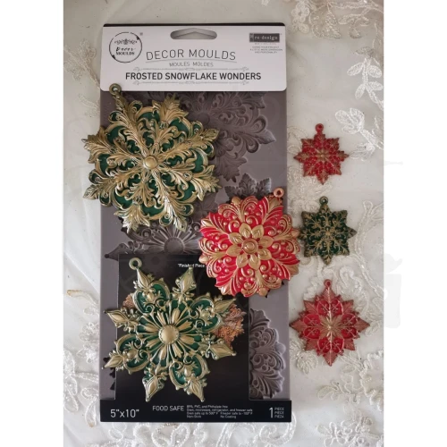Foremka silikonowa 25x13 Frosted Snowflake 677404 Prima