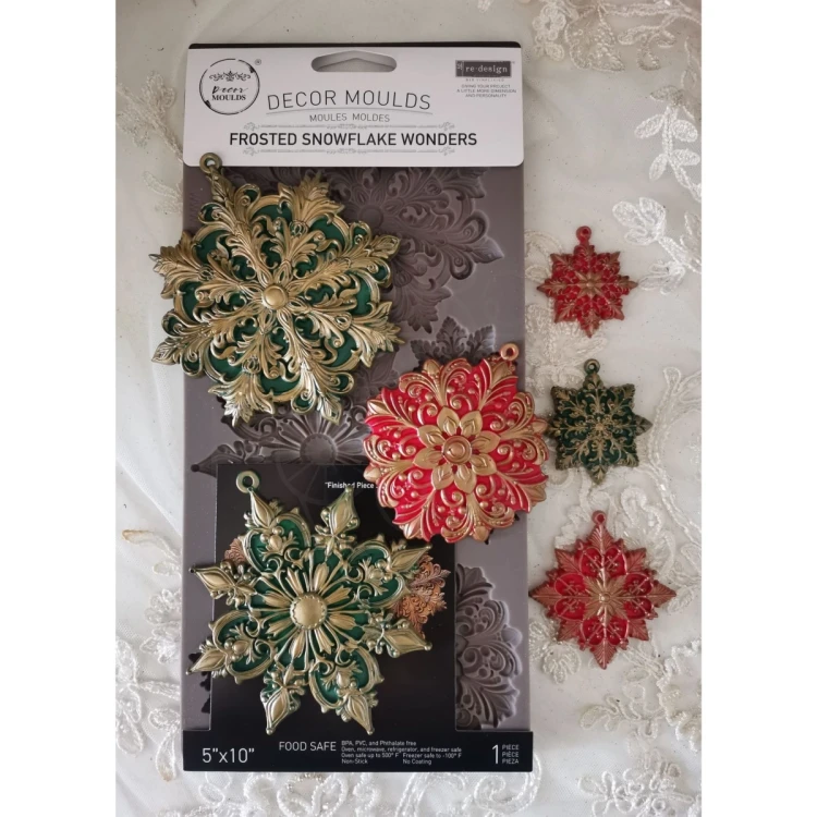 Foremka silikonowa 25x13 Frosted Snowflake 677404 Prima