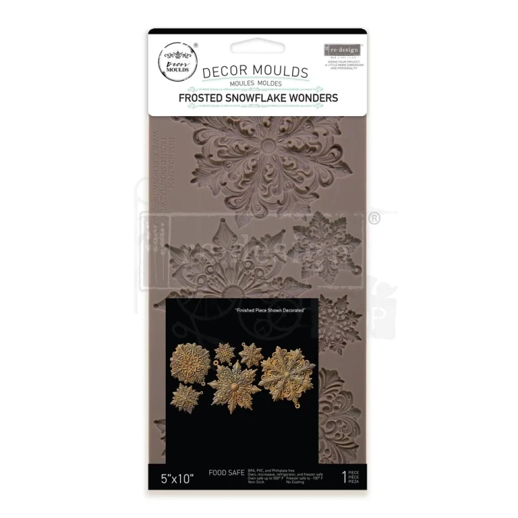 Foremka silikonowa 25x13 Frosted Snowflake 677404 Prima