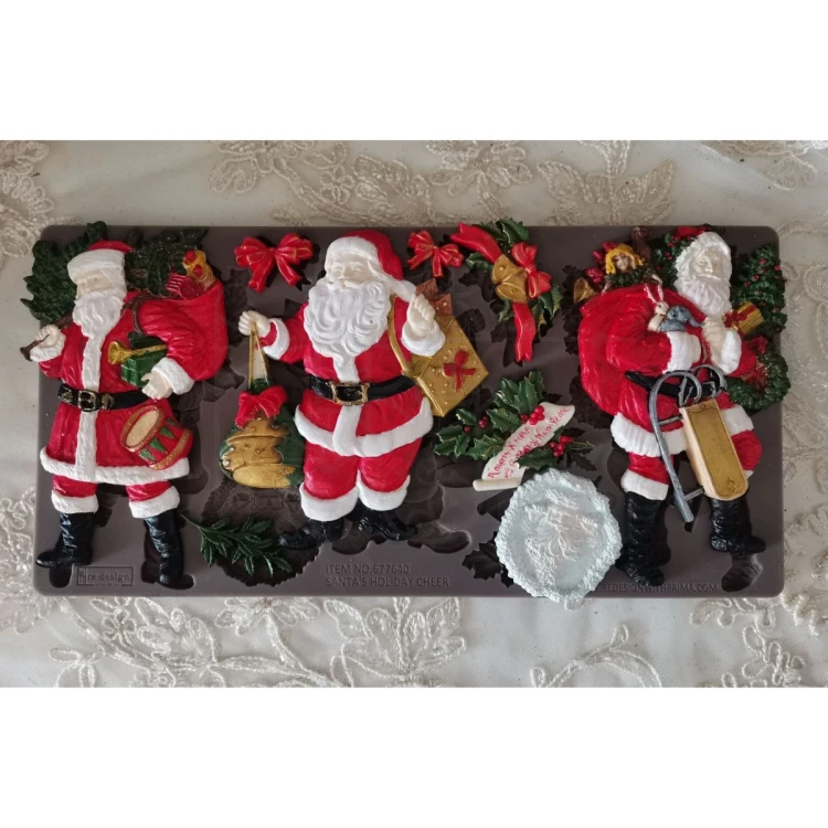 Foremka silikonowa 25x13 Santa's Holiday Cheer 677640 Prima