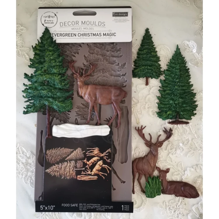 Foremka silikonowa 25x13 Evergreen Christmas Magic 677480 Prima