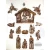 Foremka silikonowa 25x13 Holy Night Nativity 677442 Prima
