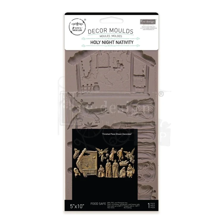 Foremka silikonowa 25x13 Holy Night Nativity 677442 Prima