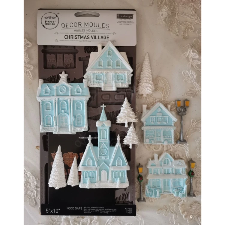 Foremka silikonowa 25x13 Christmas Village 677374 Prima