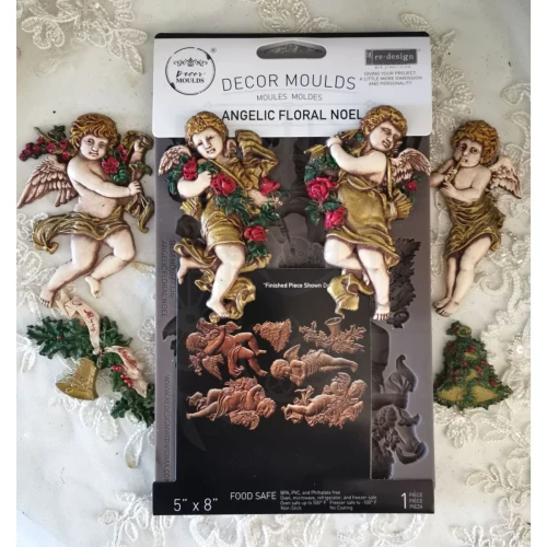 Foremka silikonowa 20x13 Angelic Floral Noel 677336 Prima