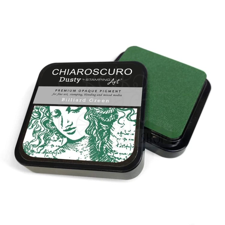 Tusz postarzający Chiaroscuro Dusty Ink Pad Billiard Green PKD126 Ciao Bella
