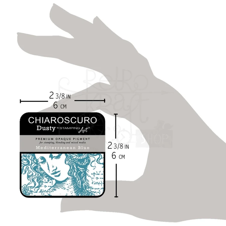 Tusz postarzający Chiaroscuro Dusty Ink Pad Mediterranean Blue PKD122 Ciao Bella