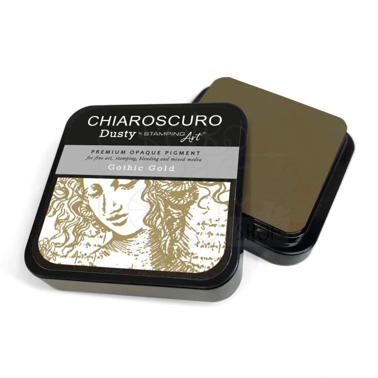 Tusz postarzający Chiaroscuro Dusty Ink Pad Gothic Gold PKD107 Ciao Bella