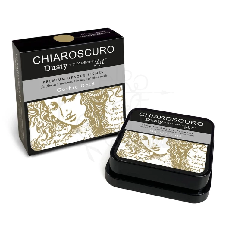 Tusz postarzający Chiaroscuro Dusty Ink Pad Gothic Gold PKD107 Ciao Bella