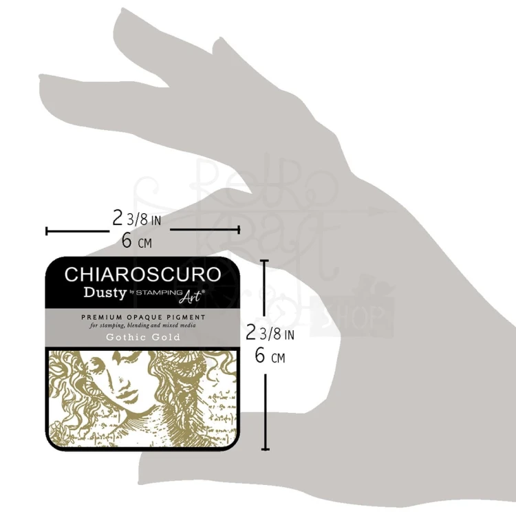 Tusz postarzający Chiaroscuro Dusty Ink Pad Gothic Gold PKD107 Ciao Bella