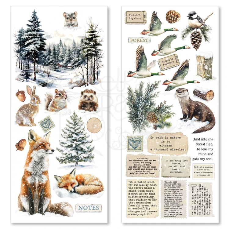 Naklejki foliowe do scrapbookingu Forest Tales CBI006 Ciao Bella