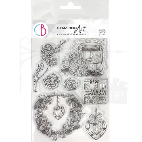 Stempel akrylowy 15x21cm Warm Heart PS8062 Ciao Bella
