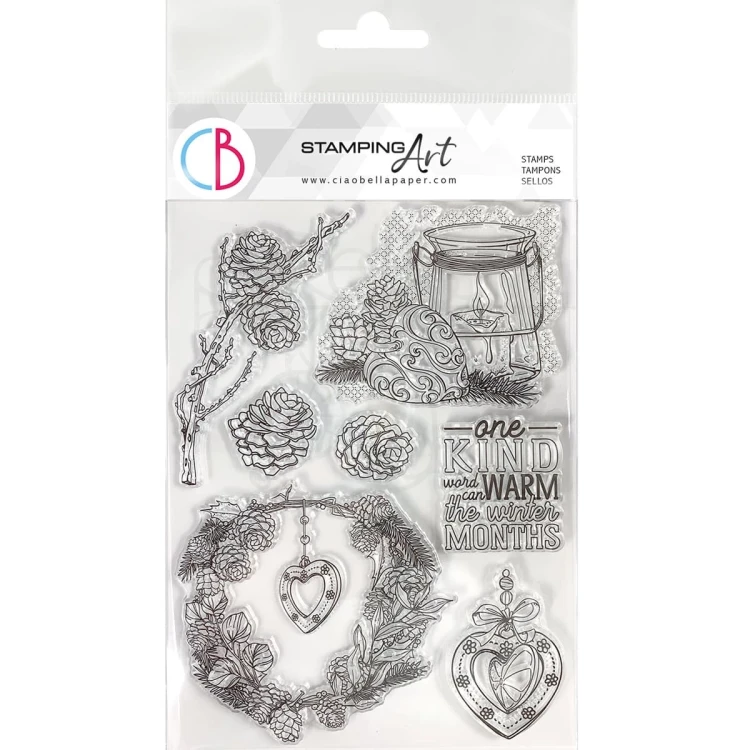 Stempel akrylowy 15x21cm Warm Heart PS8062 Ciao Bella