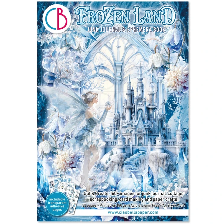 Zestaw A4 Junk Journal &amp; Ephemera Book Frozen Land CBB016 Ciao Bella