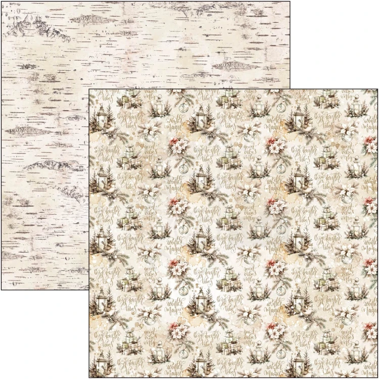 Zestaw papierów do scrapbookingu 30x30 Winter Season CBPM088 12 arkuszy Ciao Bella