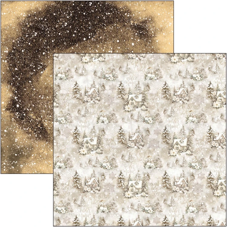 Zestaw papierów do scrapbookingu 30x30 Winter Season CBPM088 12 arkuszy Ciao Bella