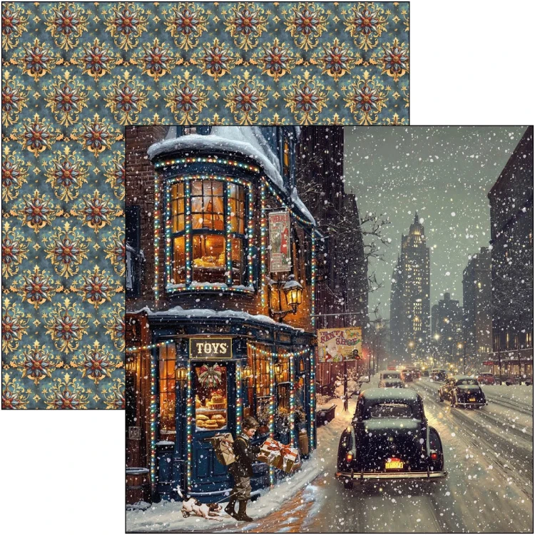 Zestaw papierów do scrapbookingu 30x30 Toy Shop CBPM089 12 arkuszy Ciao Bella