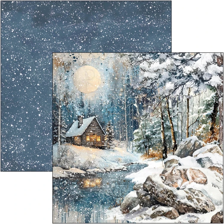 Zestaw papierów do scrapbookingu 30x30 Forest Tales CBPM090 12 arkuszy Ciao Bella
