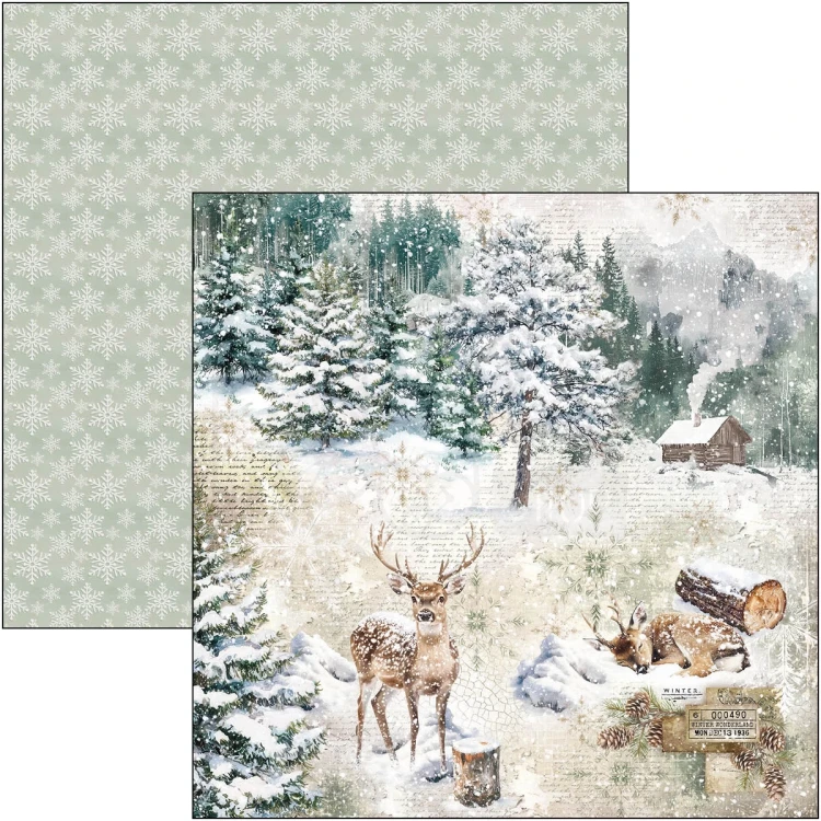 Zestaw papierów do scrapbookingu 30x30 Forest Tales CBPM090 12 arkuszy Ciao Bella