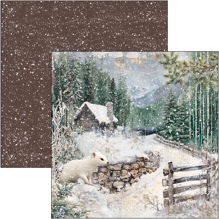 Zestaw papierów do scrapbookingu 30x30 Forest Tales CBPM090 12 arkuszy Ciao Bella