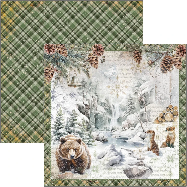 Zestaw papierów do scrapbookingu 30x30 Forest Tales CBPM090 12 arkuszy Ciao Bella