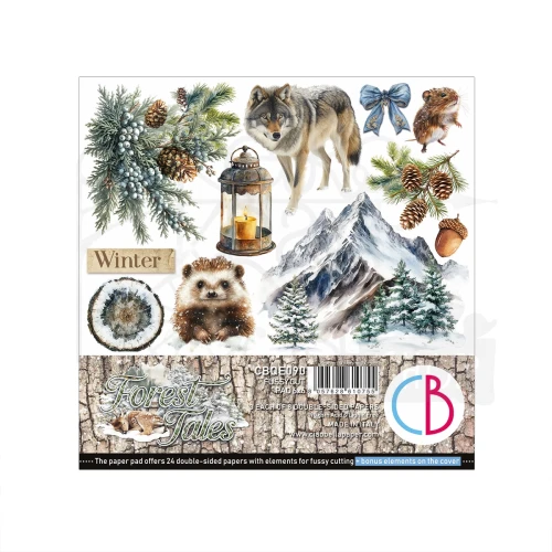 Zestaw papierów do scrapbookingu 15x15 Forest Tales CBQE090 24 arkusze Ciao Bella