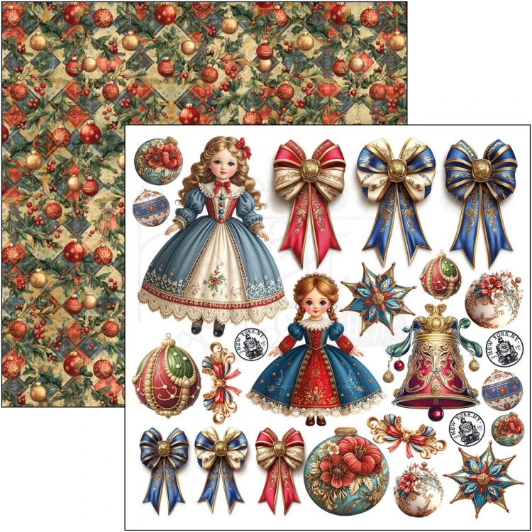 Zestaw papierów do scrapbookingu 15x15 Toy Shop CBQE089 24 arkusze Ciao Bella
