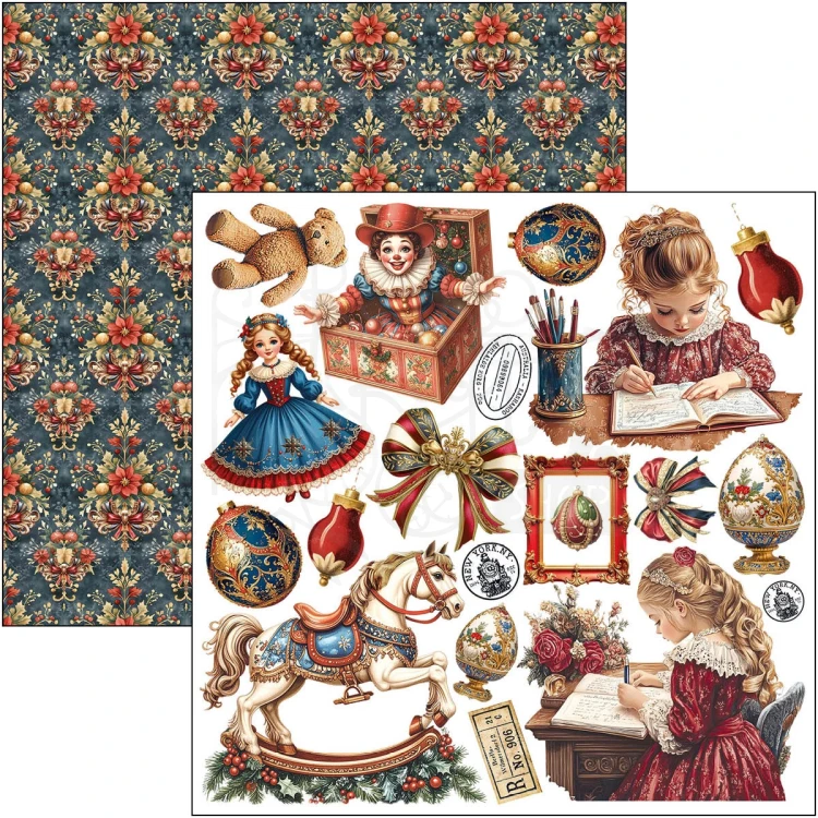 Zestaw papierów do scrapbookingu 15x15 Toy Shop CBQE089 24 arkusze Ciao Bella