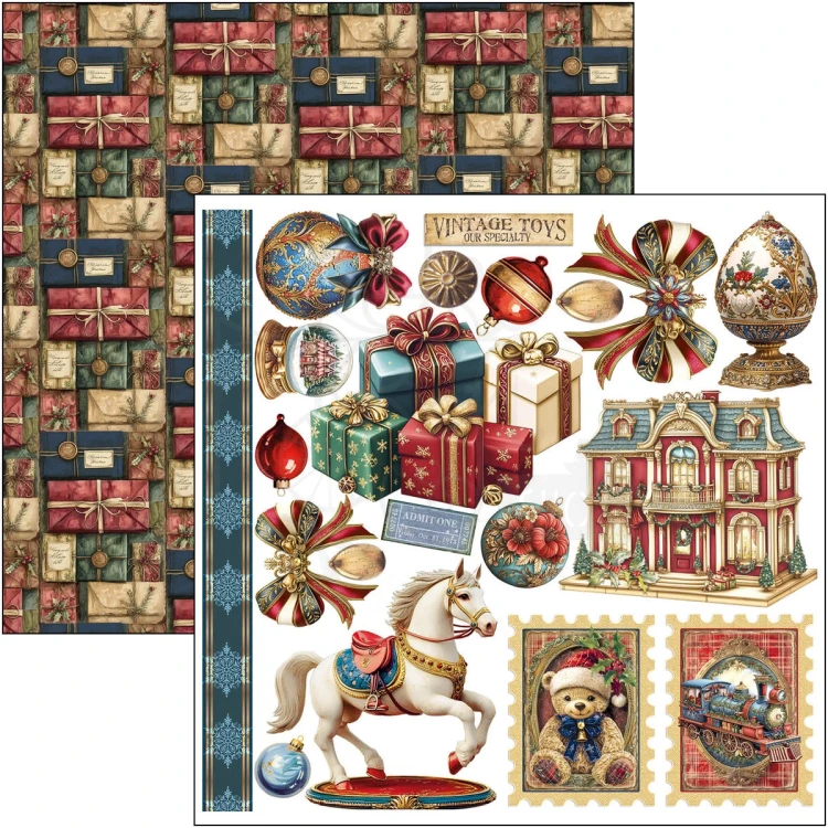 Zestaw papierów do scrapbookingu 15x15 Toy Shop CBQE089 24 arkusze Ciao Bella