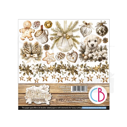 Zestaw papierów do scrapbookingu 15x15 Winter Season CBQE088 24 arkusze Ciao Bella