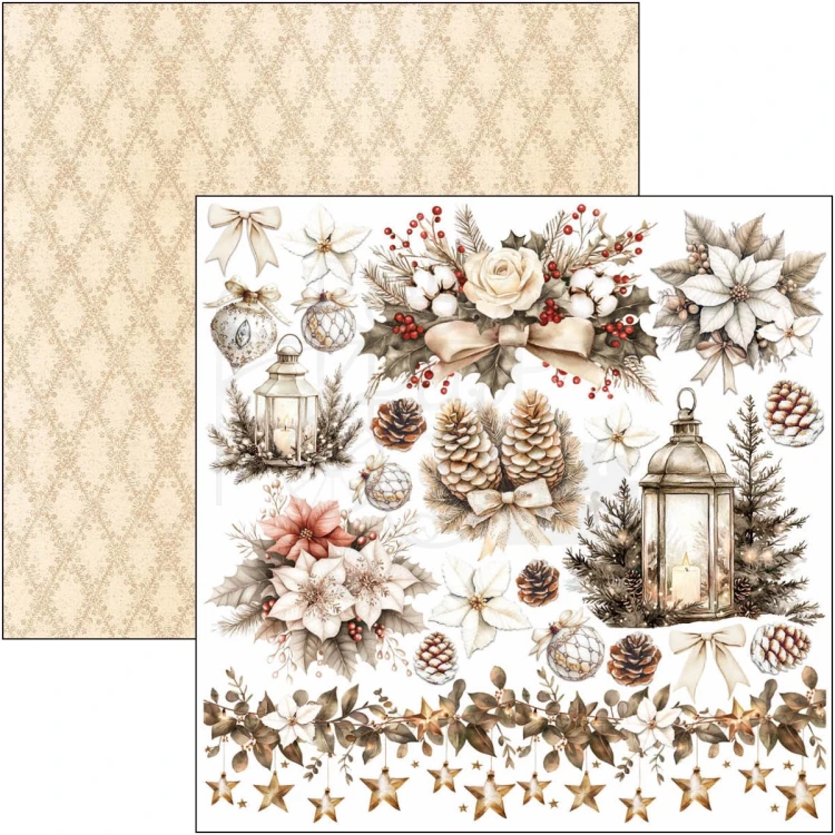Zestaw papierów do scrapbookingu 15x15 Winter Season CBQE088 24 arkusze Ciao Bella