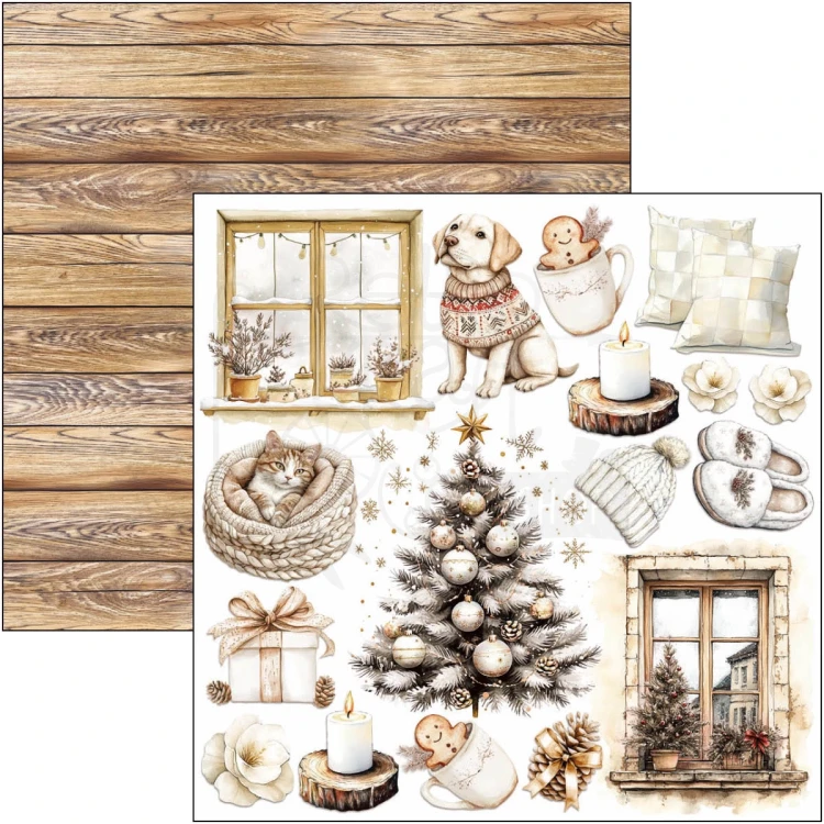 Zestaw papierów do scrapbookingu 15x15 Winter Season CBQE088 24 arkusze Ciao Bella