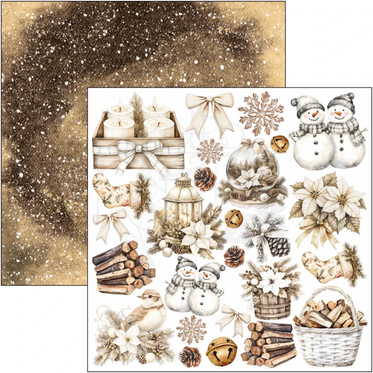 Zestaw papierów do scrapbookingu 15x15 Winter Season CBQE088 24 arkusze Ciao Bella