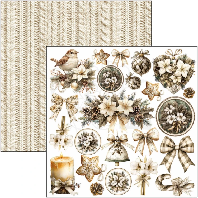 Zestaw papierów do scrapbookingu 15x15 Winter Season CBQE088 24 arkusze Ciao Bella