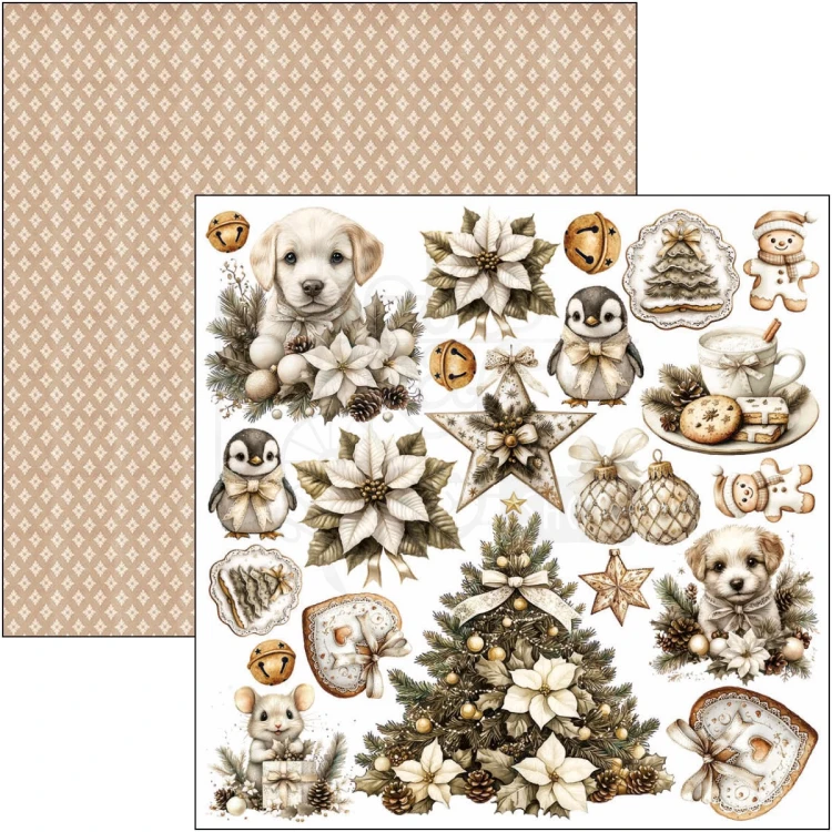 Zestaw papierów do scrapbookingu 15x15 Winter Season CBQE088 24 arkusze Ciao Bella