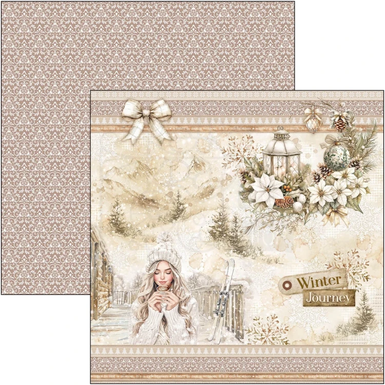 Zestaw papierów do scrapbookingu 20x20 Winter Season CBH088 12 arkuszy Ciao Bella