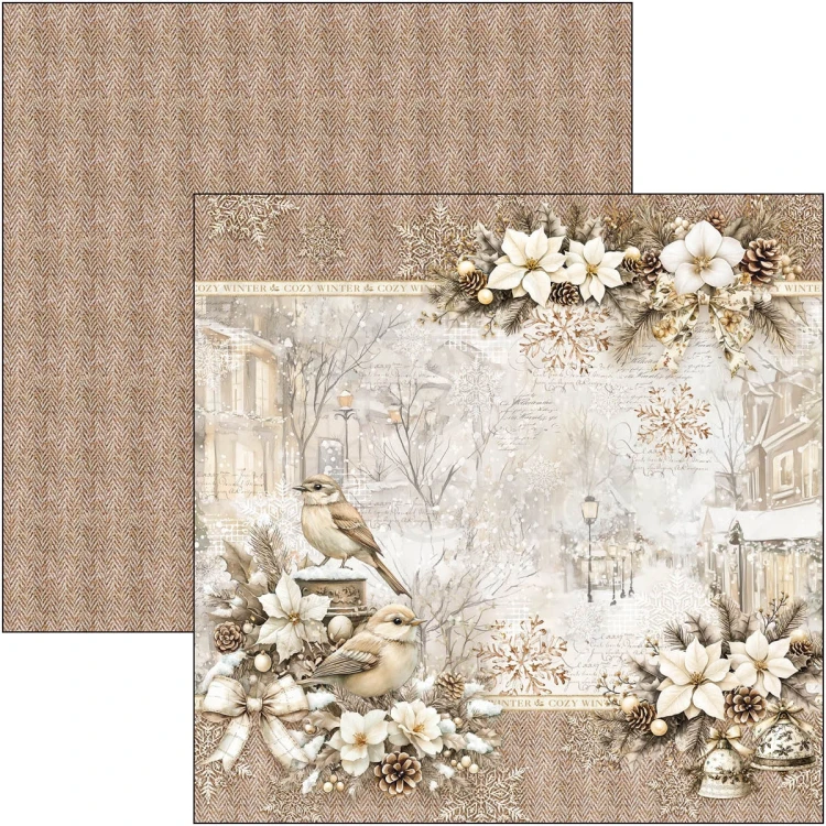 Zestaw papierów do scrapbookingu 20x20 Winter Season CBH088 12 arkuszy Ciao Bella