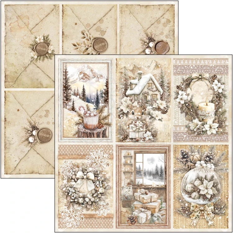 Zestaw papierów do scrapbookingu 20x20 Winter Season CBH088 12 arkuszy Ciao Bella