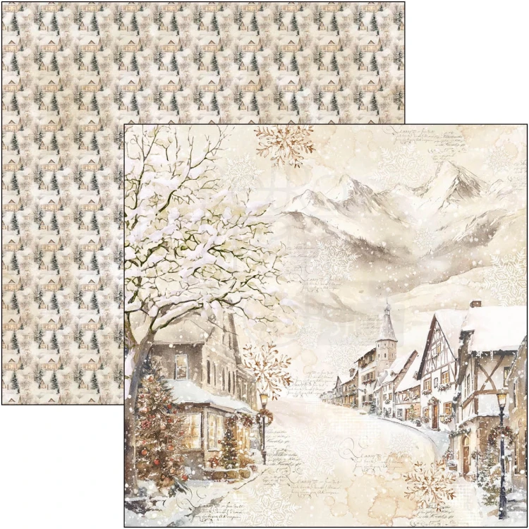 Zestaw papierów do scrapbookingu 20x20 Winter Season CBH088 12 arkuszy Ciao Bella