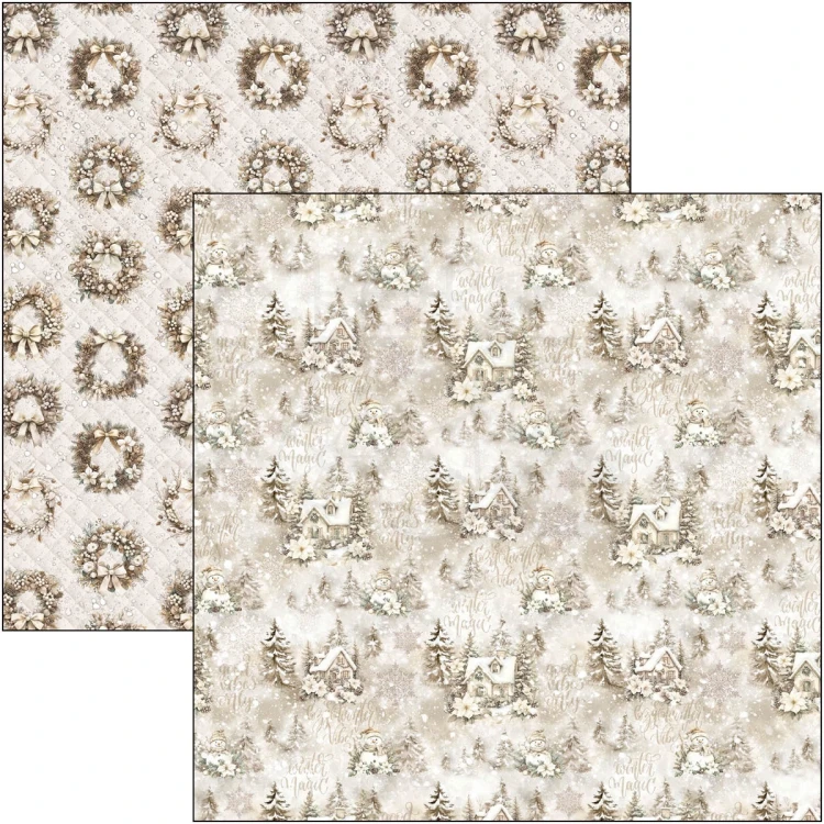 Zestaw papierów do scrapbookingu 20x20 Winter Season CBH088 12 arkuszy Ciao Bella