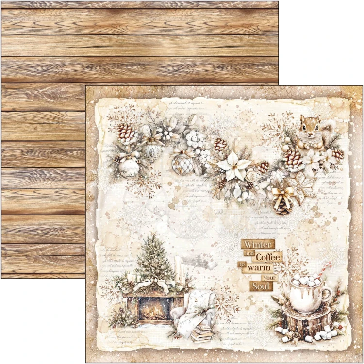 Zestaw papierów do scrapbookingu 20x20 Winter Season CBH088 12 arkuszy Ciao Bella