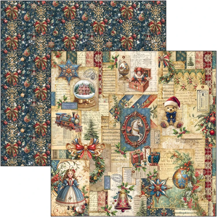 Zestaw papierów do scrapbookingu 20x20 Toy Shop CBH089 12 arkuszy Ciao Bella