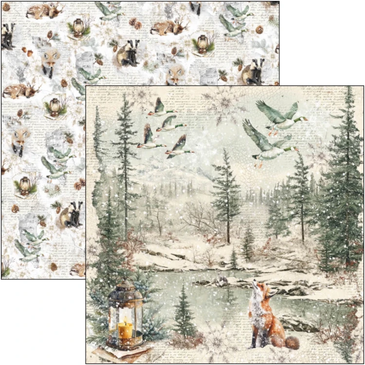 Zestaw papierów do scrapbookingu 20x20 Forest Tales CBH090 12 arkuszy Ciao Bella
